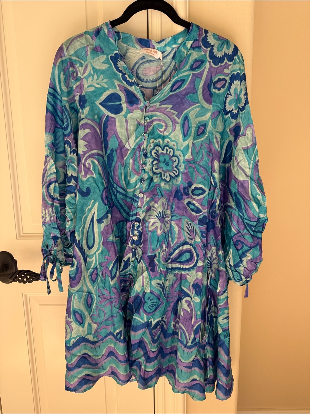 NWT Johnny Was Mulla Mini Dress/Swim Coverup